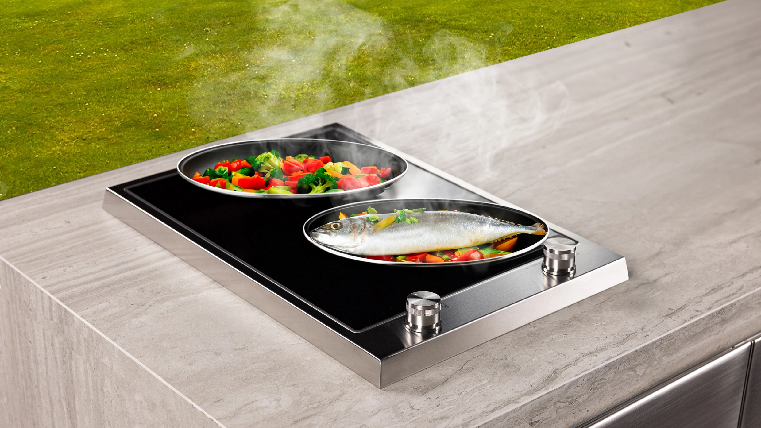 luxury outdoor kitchen appliances