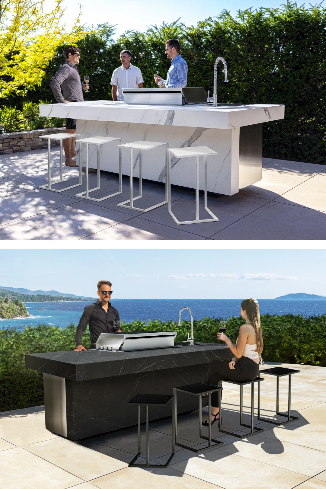 modern outdoor bbq kitchen