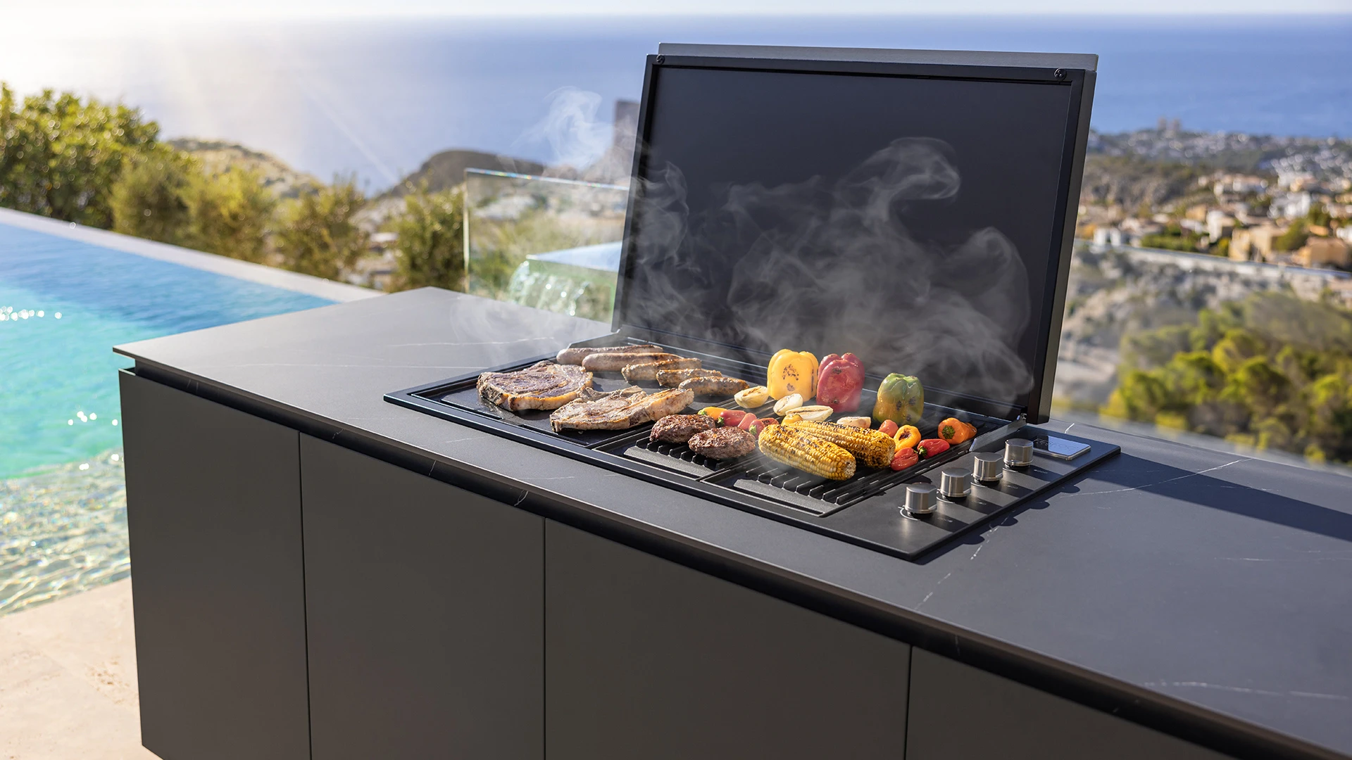 luxury outdoor barbecue