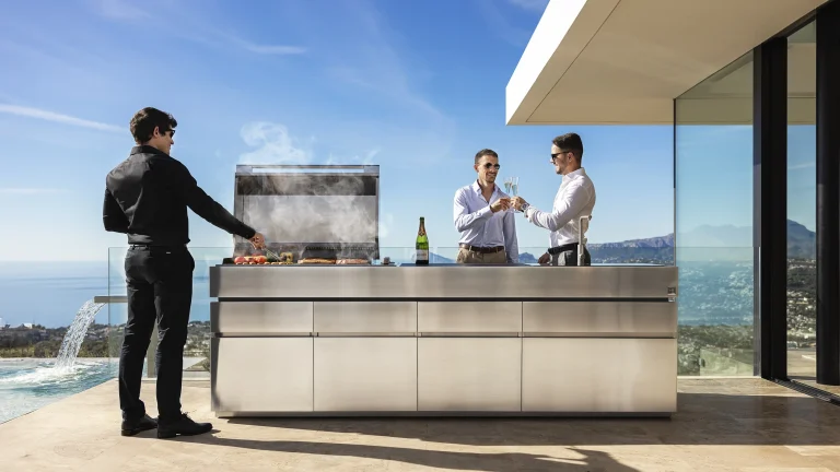 outdoor barbecue kitchen